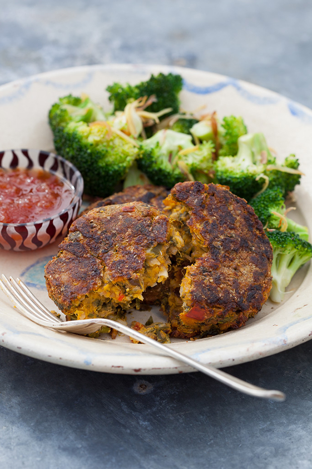 Sweet potato burgers Sarah Raven recipes